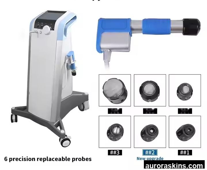 Aurora Skins a Vertical ESWT Shock Pneumatic Professional Ed Foused Wave Therapy Spa Homeuse Massage Body Care Skincare Machine Horse