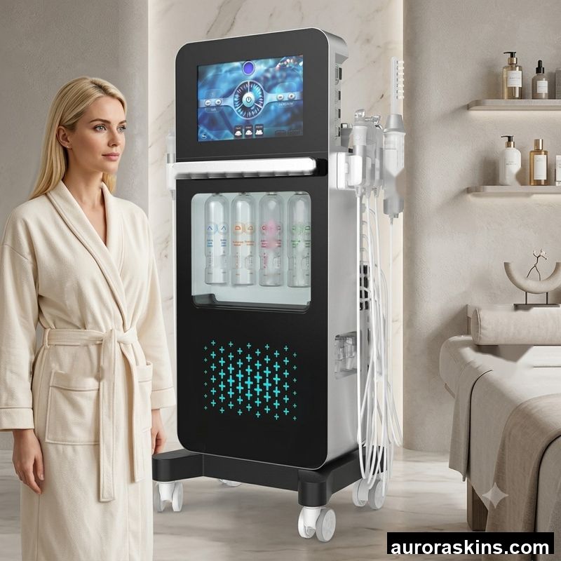 Stable 17-function Hidrafacial Hydrodermabrasion Machine Alice Beauty Academy Training Machine Skin Machine Skin Revitalization