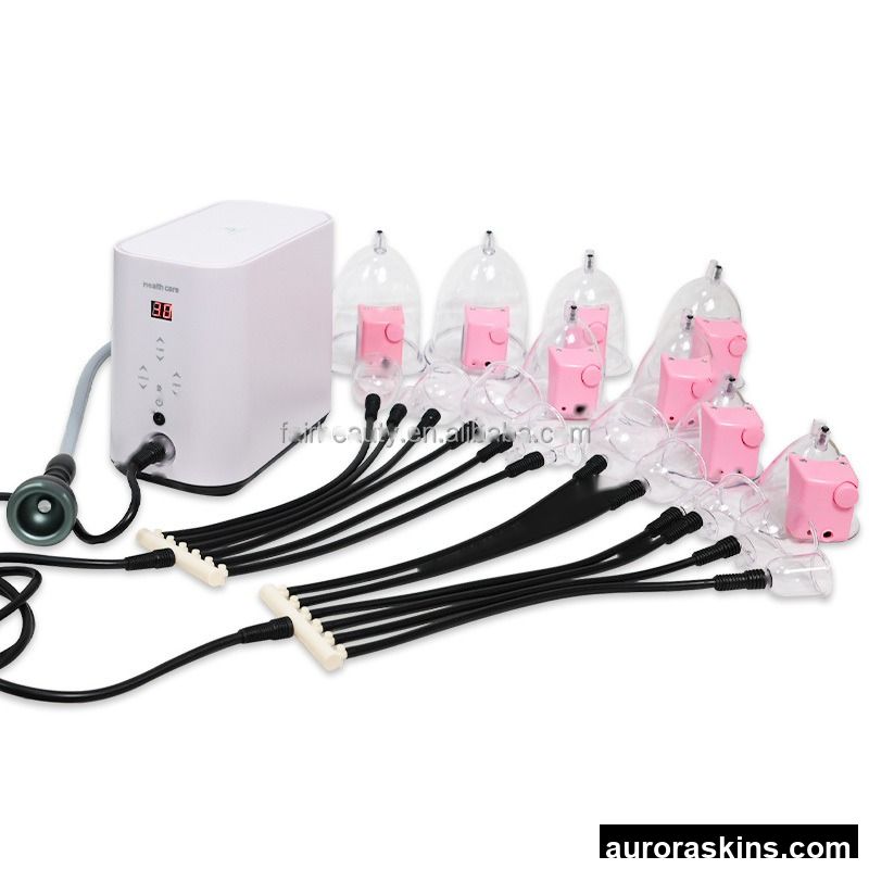 2in1 Spider 32 Cups Buttocks Enhancement Vacuum Suction Butt Lifting Breast Enlargement Body Cupping Massager Machine
