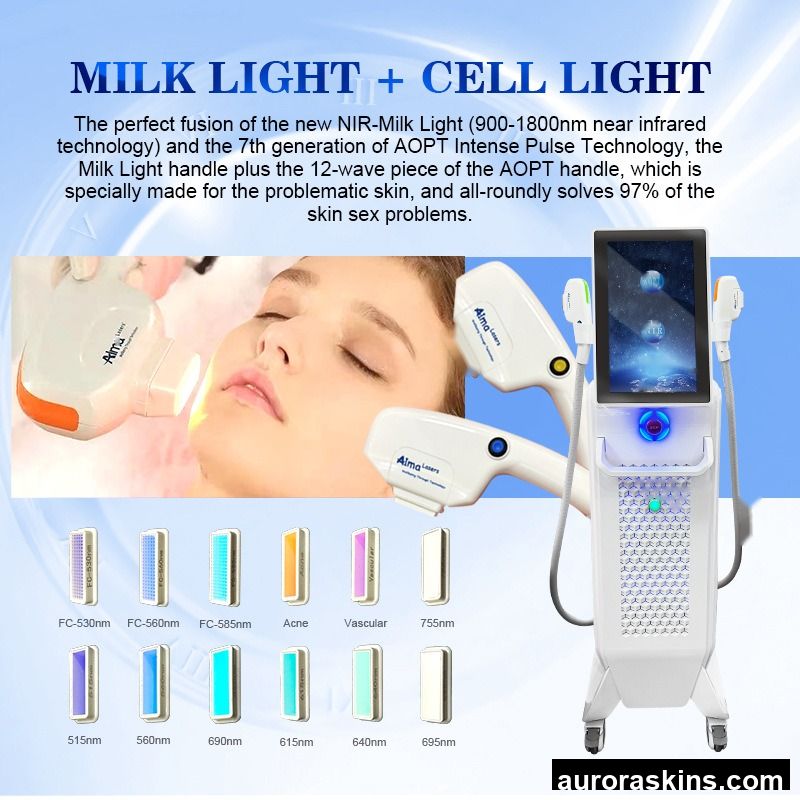 Third Generation Home Use Beauty Equipment Light Skin Brightening Rejuvenation Pigment Honeycomb Cell New Milk Light CN Plugs