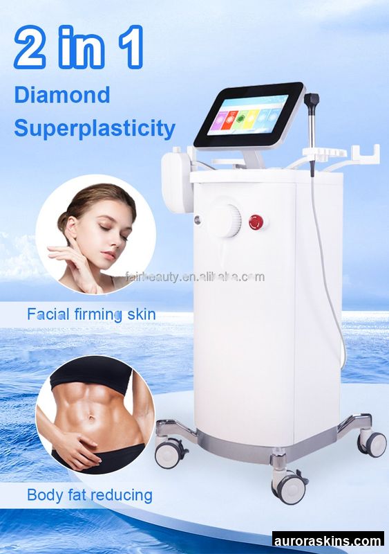 Vertical 2 in 1 Rf Facial Skin Rejuvenation Radio Frequency Body Shape Machine Diamond Superplasticity Beauty Equipment