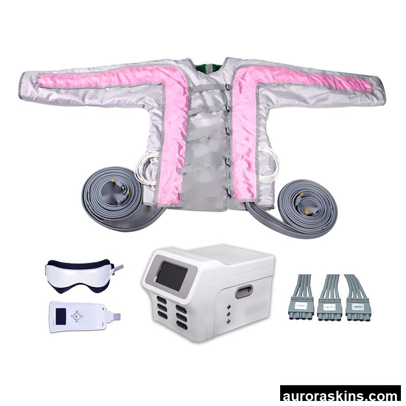 3 in 1 Infrared Pressure Therapy Machine Jacket Eye Air Pressure Massage Body Circulation Slimming Machine with 4 Modes