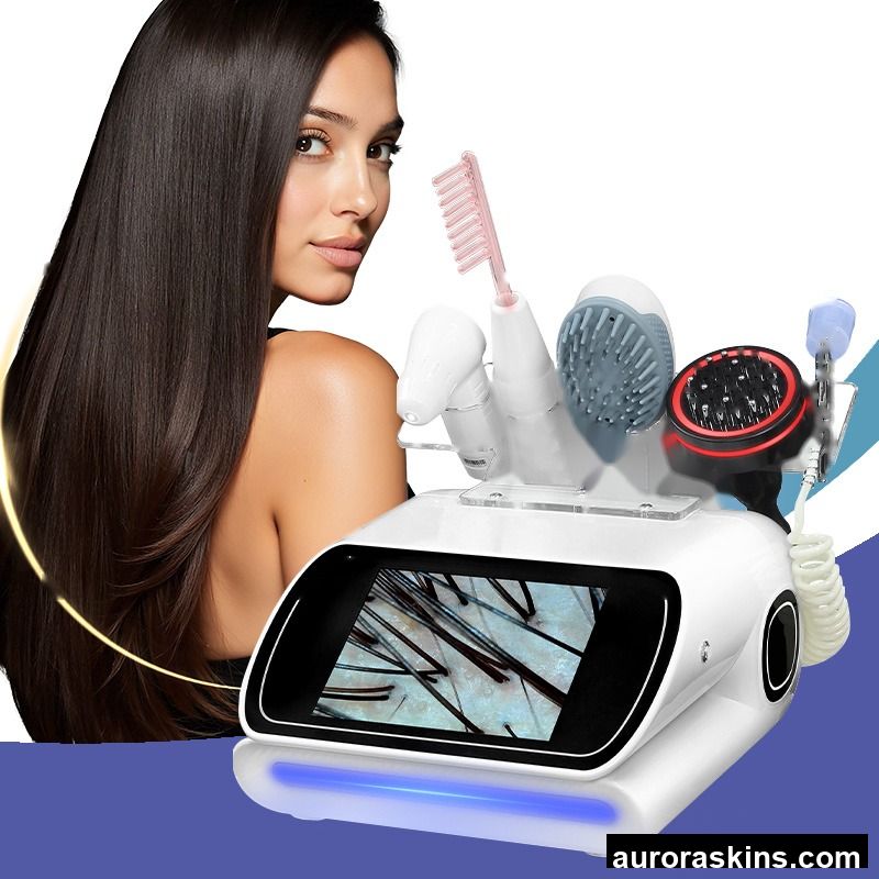 Hair Growth Device Micro-current Hair Growth Scalp Analyzer Hair Growth Device Electric Scalp Massage Hair Analysis Machine