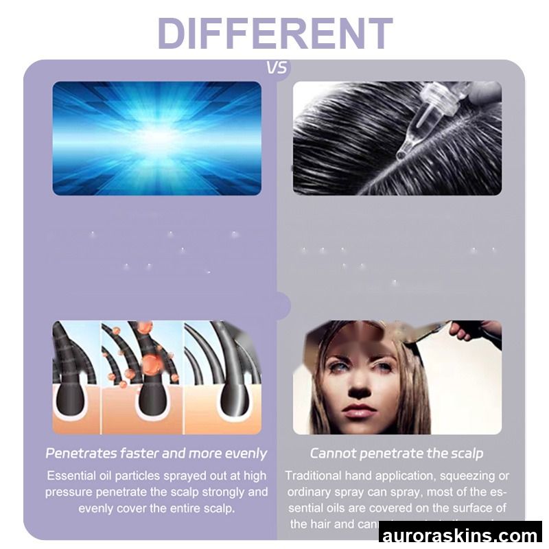 Hair Regeneration Led Micro-Current Scalp Massage Multifunctional Hair Care Pore Cleaning and Oil Control Balance