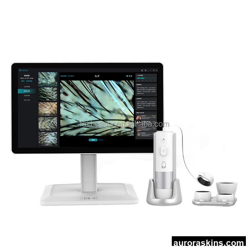 2026 Top Selling HD Hair Follicles Scalp Scanner Detector Hair Analyzer Skin and Scalp Hair Analysis Microscope Beauty Machine