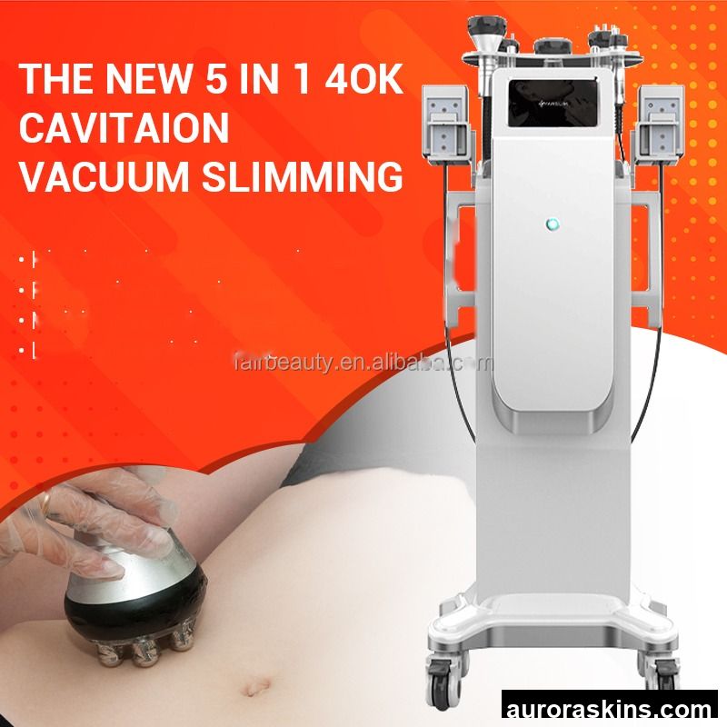 A Top 6 in 1Customized Sculpting Machine Vacuum Therapy Lymphatic Drainage Butt Lift Massager 40/80khz Cavi Body Slimming Device