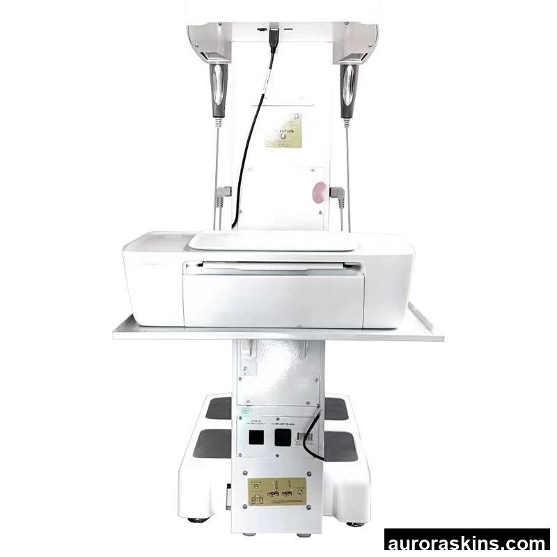Aurora Skins Intelligent Standing Body Fat Analyzer Weight Loss JP/US Plugs Salon-Friendly Report Printing 1-Year Warranty Commercial