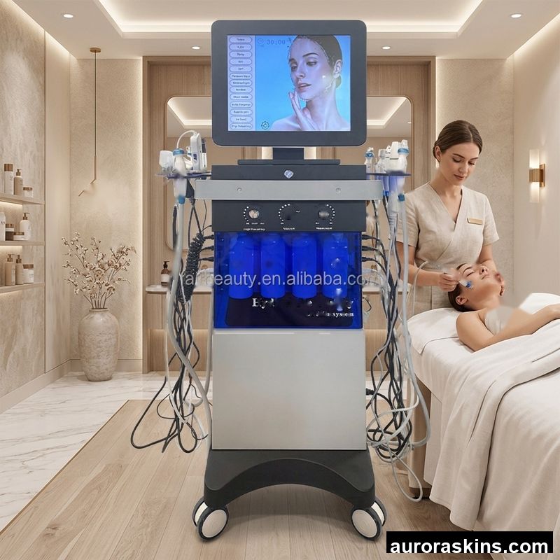 2026 Best 14 in 1 Spa Hydro Oxygen Face Cleaning Skin Care Equipment Skin Care Beauty Machine Skin Rejuvenation Beauty Spa
