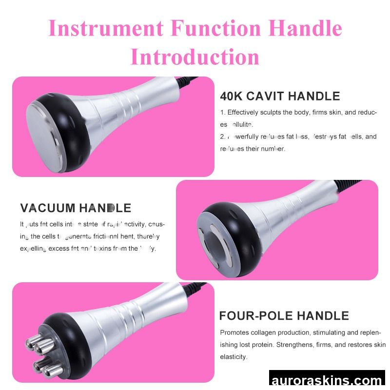 3 in 1 40k Cavit Vacuum 80K Cavi Lymphatic Drainage Cellulite Reduction Vaccum Roller Cavita Machine Slimming Equipment