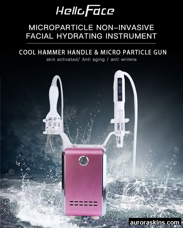 2026 Aurora Skins Premium 2-in-1 Cold Hammer Facial System-Skin Renewal, Mesotherapy Infusion, Face Lifting, and Anti-Aging Device
