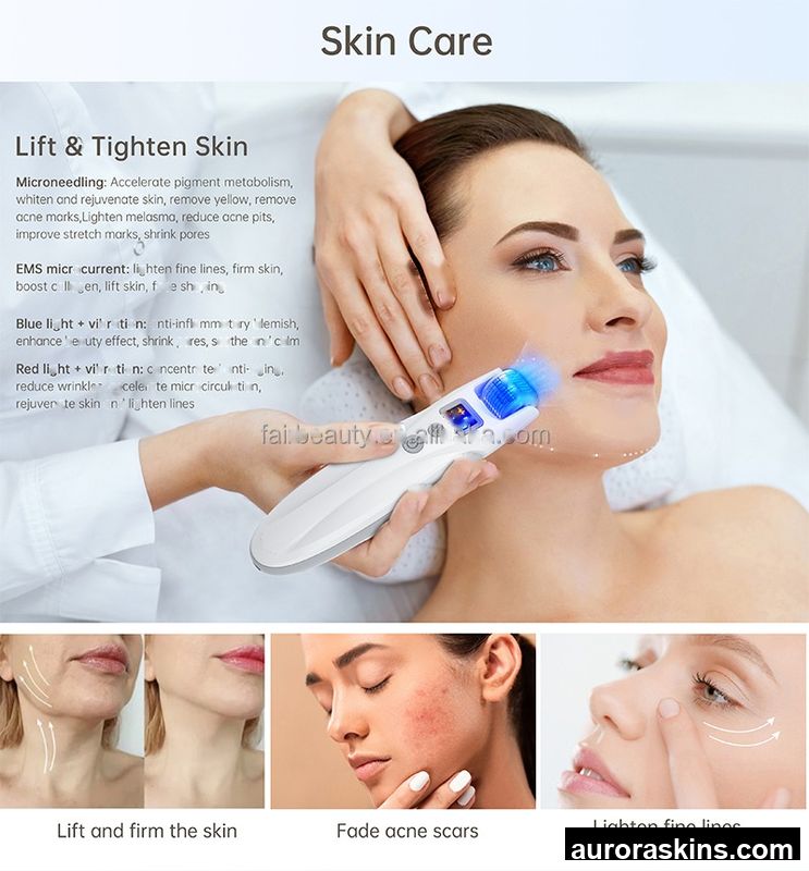 Wholesale Vibration G5 LED Photon Therapy System-Low-Level Current Skin Care, Face Lifting, Electric Roller for Hair Regrowth