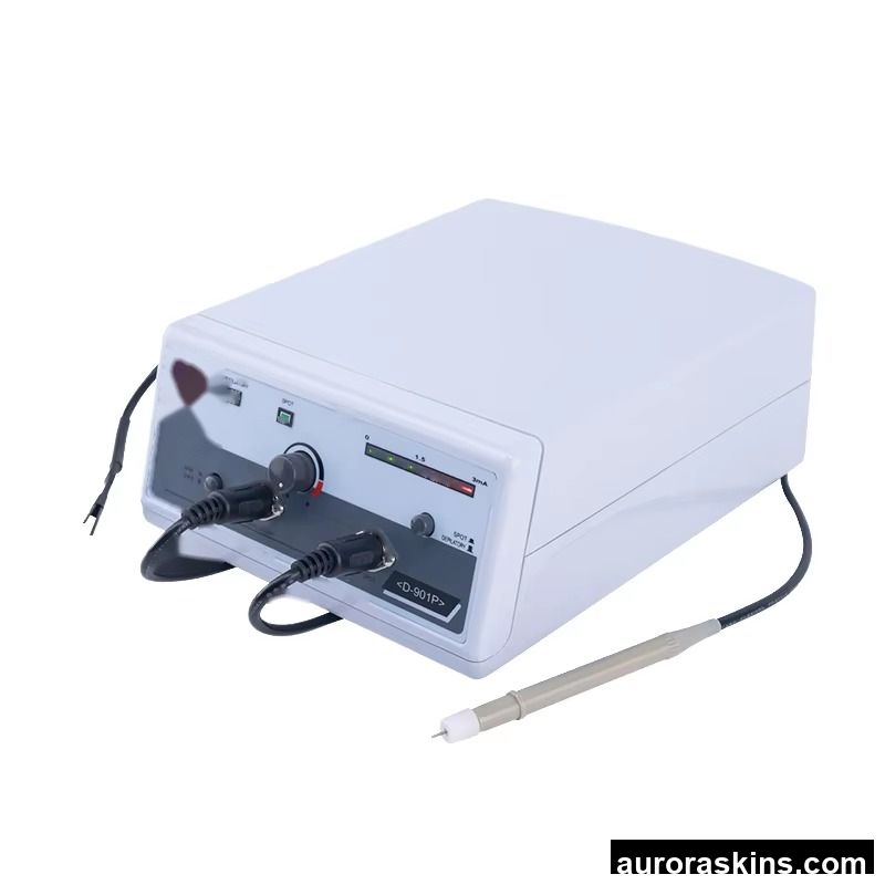 Aurora Skins a Electrolysis 2in1 Gray Model Homeuse Spa Massage Jade Roller Hair Remove Skincare Facial Body