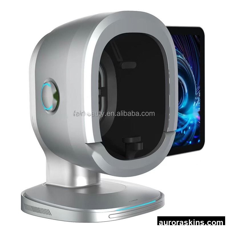 Professional Stainless Steel Face Skin Diagnostic Instrument -Full-Face 3D Imaging Scanner 15.6-Inch Display, Skin Care Device