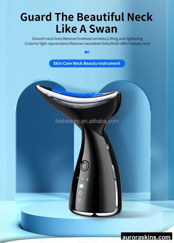 Multi-Functional Red LED Skin Care System-Wrinkle Reduction, Facial Lifting & Rejuvenation for Neck and Eye Area
