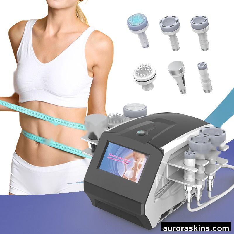 Aurora Skins Choice US LA Stock Free Shipping 80k Cavita 6in1 Vacuum Lipo Lose Weight Body Shaper Machine