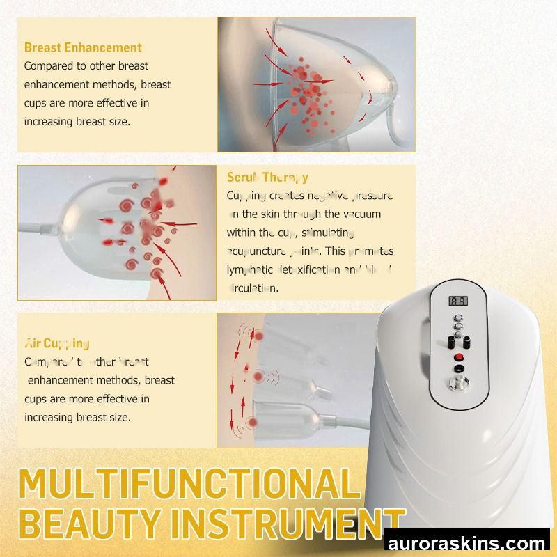 Breast Massager Vacuum Therapy Cupping Machine Butt Lifting Suction Cup Hip Lift Butt Lifting Breast Massage Machine