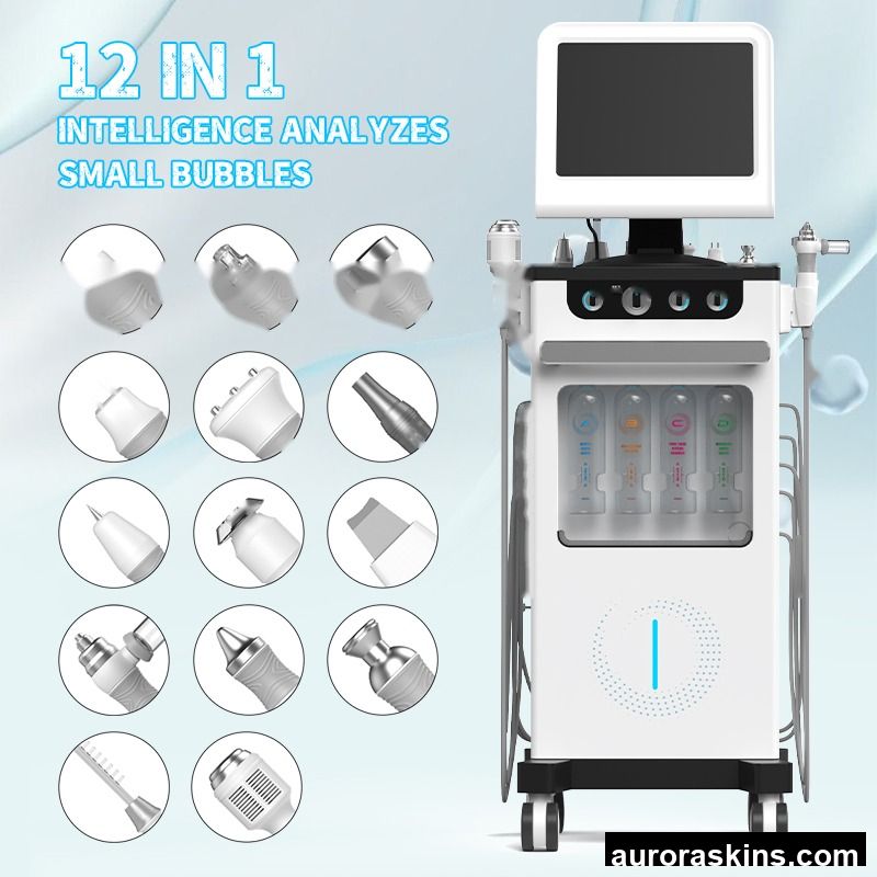 Small Bubbles Facial Machine Diamond Dermabrasion Deep Cleaning Face Lifting Oxygen Jet Aqua Facial Oxygen Bubble Facial Machine