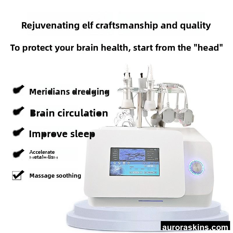 6D Quantum Transcranial Magnetic Stimulation Instrument Multifunctional ABS Physiotherapy Device for Anti-Aging Neck Beauty Care