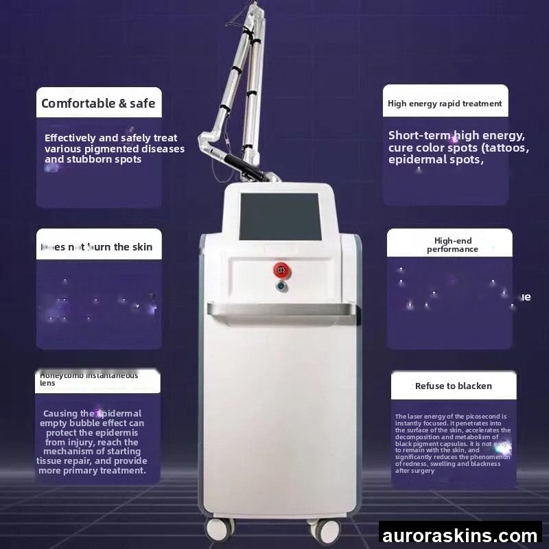 Aurora Skins Ultra-Picosecond Non-Invasive Eyebrow Removal Machine 755nm Honeycomb Laser Spot Tattoo Removal Skin Beauty Salons
