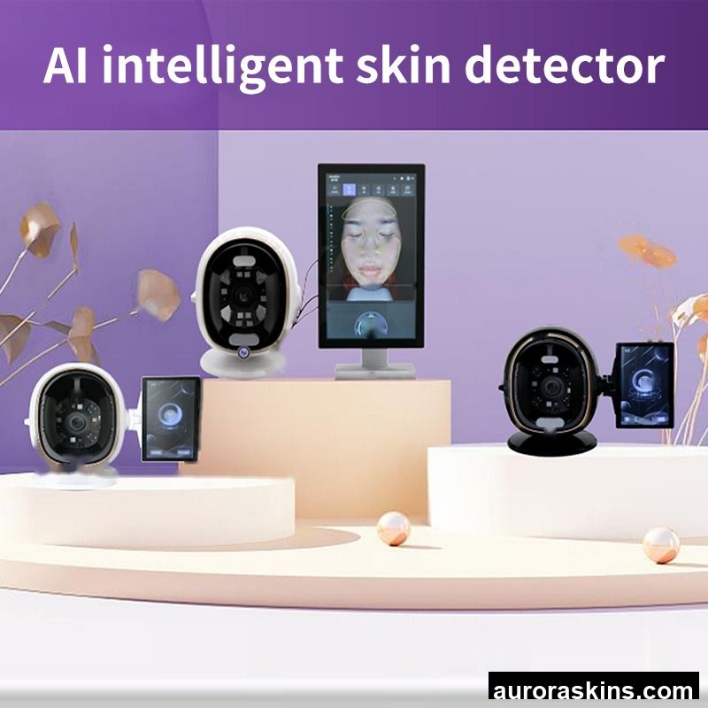 AI Magic Mirror Eight-Spectrum Intelligent Skin Analyzer LED Detector Test Instrument for Beauty Salons-Exported Moji