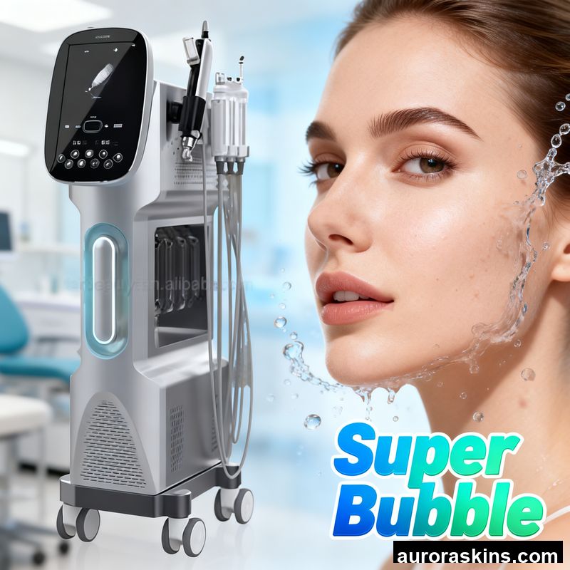 2026 Hydro Dermabrasion Facial Lifting and Firming Wrinkle Removal Multifunctional Oxygen Bubble Face Cleaning Beauty Device