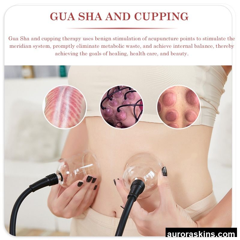Multi-Purpose 6-Channel Therapy Device-Buttock Lifting, Breast Firming, with 8 Vibrating Applicators 1 Negative Pressure Handle