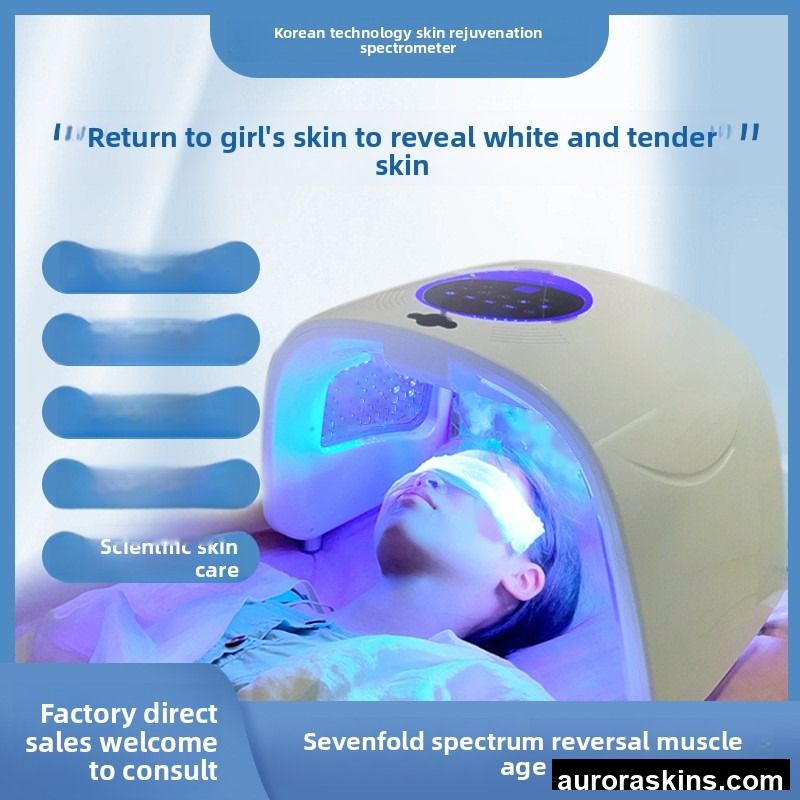 Keyimei LED Cold Hot Spray Spectrometer Red Blue Photon for Home Use Skin Rejuvenation Whitening Freckle Removal Facial Beauty