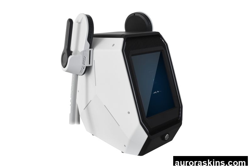 Desktop Magnetic Muscle Stimulation Pulse Physiotherapy Device with 2 Handles for Pain Relief Fat Reduction