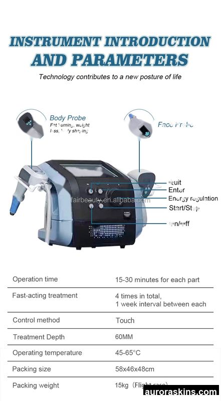 2026 Aurora Skins Direct Sale 360° Dual-Action Non-Invasive Monopolar Thermal Applicator for Skin Tightening and Body Remodeling