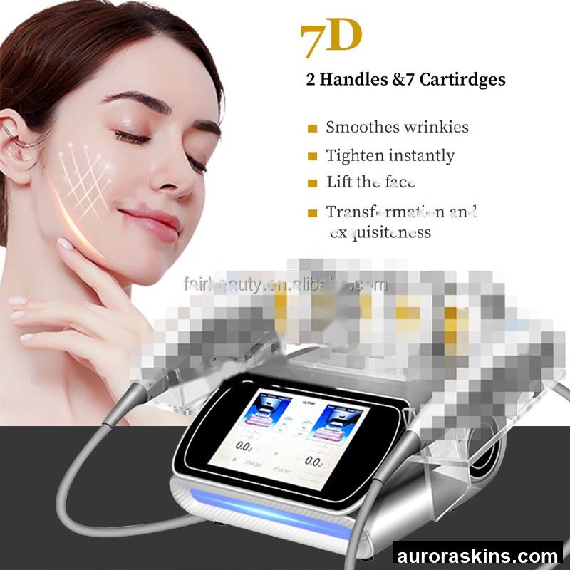 7D Face Lifting Breast Massager 7D 2 in 1 High Intensity Focused Anti-aging Wrinkle Removal 7D Vmax SMAS Hiifu Hefu Machine