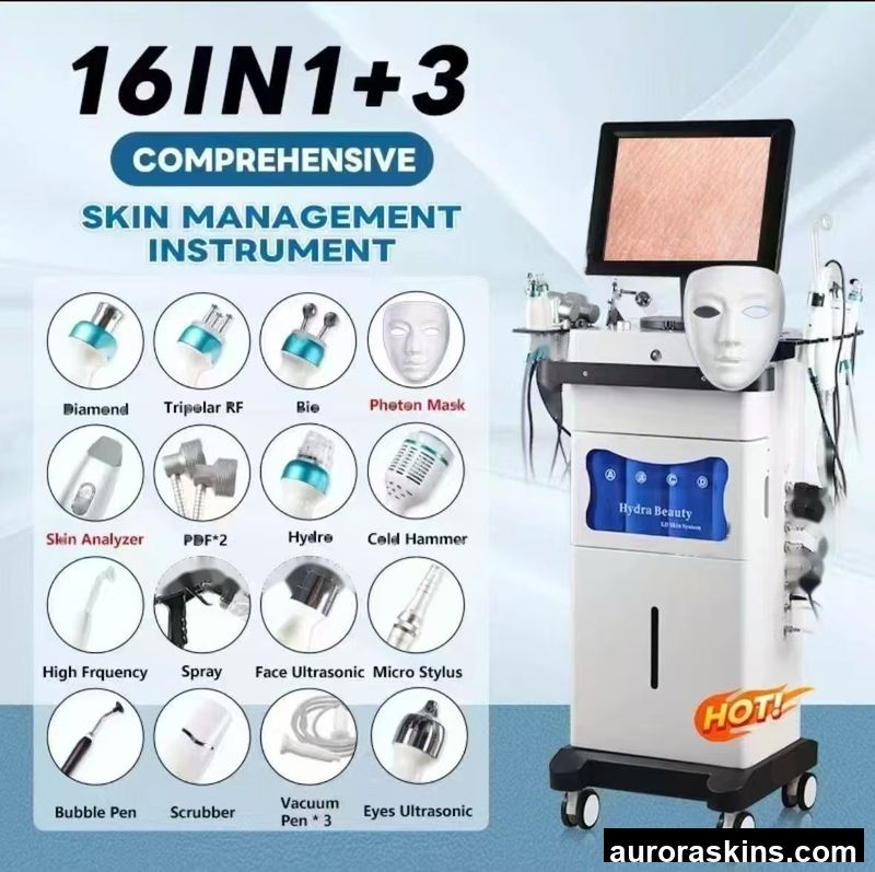 Haifei Multifunctional Microdermabrasion Machine Face Body Skin Management Instrument Large/Small Bubble Oxygen Jet Commercial