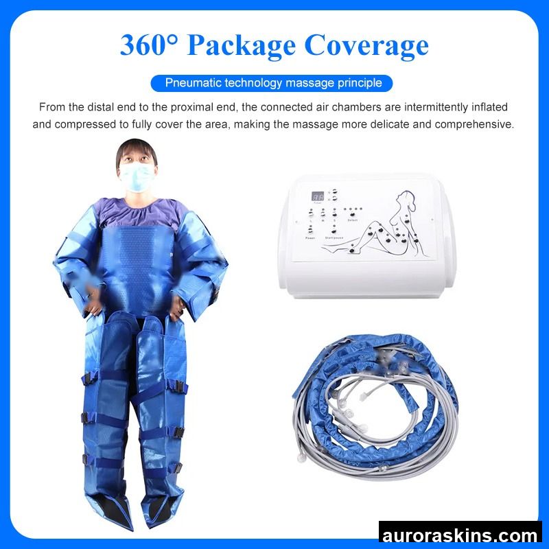16 Airbag Air Pressure Slimming Suit Cellulite Reduction Lymphatic Drainage Massage Sauna Blanket Presoterapia Machine