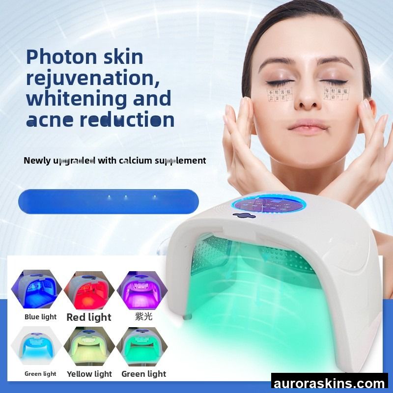 Keyimei LED Cold Hot Spray Spectrometer Red Blue Photon for Home Use Skin Rejuvenation Whitening Freckle Removal Facial Beauty