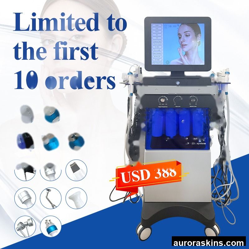 14 in 1 Oxygen Jet Oxygen Facial Cleaning Dermabrasion Microdermabrasion Water Facial Machine