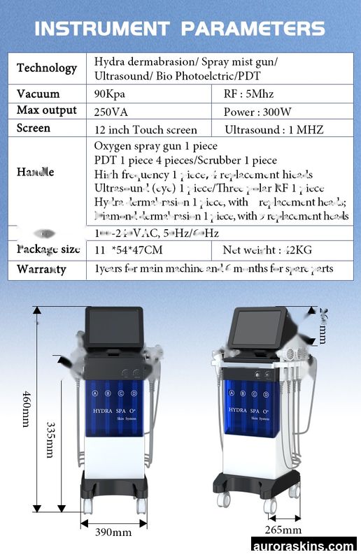 2026 Aurora Skins Advanced 14-Function Facial Beauty Unit-Skin Peeling & Aqua Peel Treatment-Made for Korean-Style Facials
