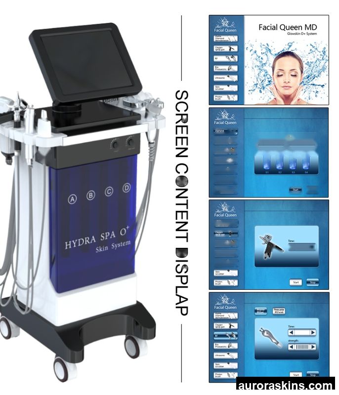 2026 9 in 1 Bar Type Oxygen Water Therapy Machine Deep Cleaning Multifunctional Black Head Cleansing ABS Stainless Steel