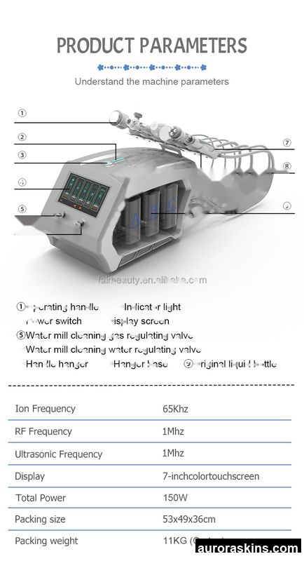 8-in-1 Portable Stainless Steel Water-Air Bubble Dermabrasion Skin Care System-Rejuvenating Beauty Spa Instrument