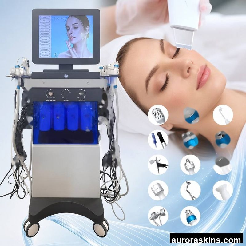EU/US Warehouses 14 in 1Water Oxygen Skin Management Machine Deep Cleansing Exfoliation Anti Aging Salon Facial Care Equipment