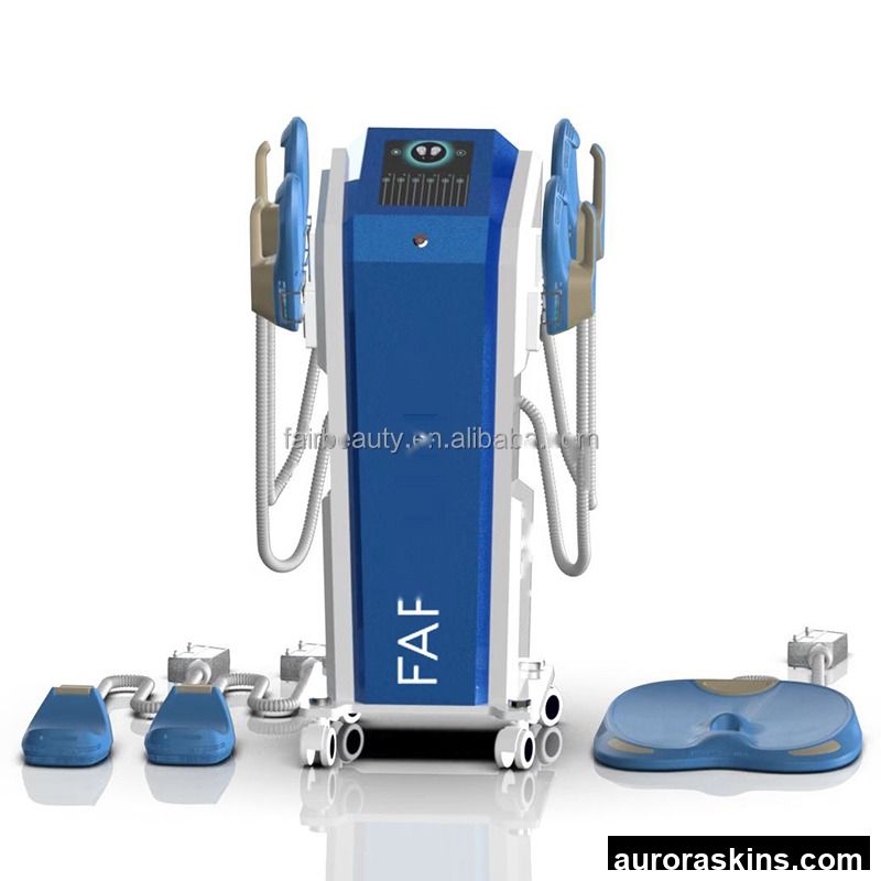 Professional 5-Handles Aurora Skins Neo RF 14 Tesla Body Sculpting Machine for Muscle Building Breast Massager Fast Slimming