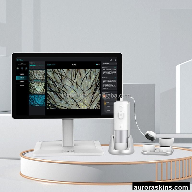 Trichoscopy Scalp Hair Analyzer Desktop Camera with WiFi AI Intelligence Detection 2026 New Design & Technology