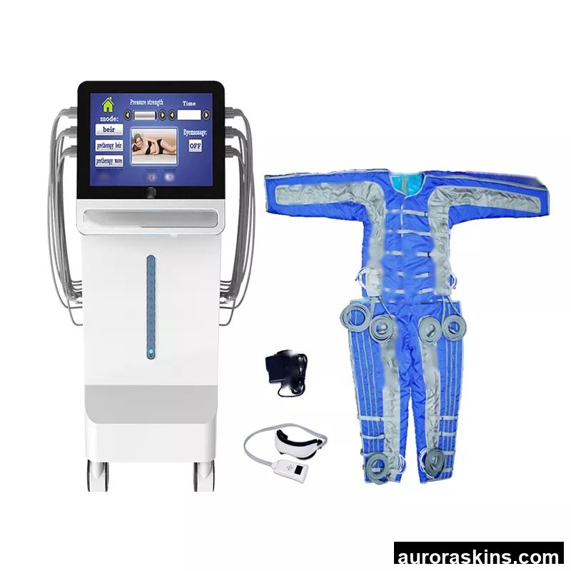 Excellent Performance Full Body Infrared Pressotherapy Machine Lymphatic Drainage Suit with 24 Air Chambers4 Massage Modes