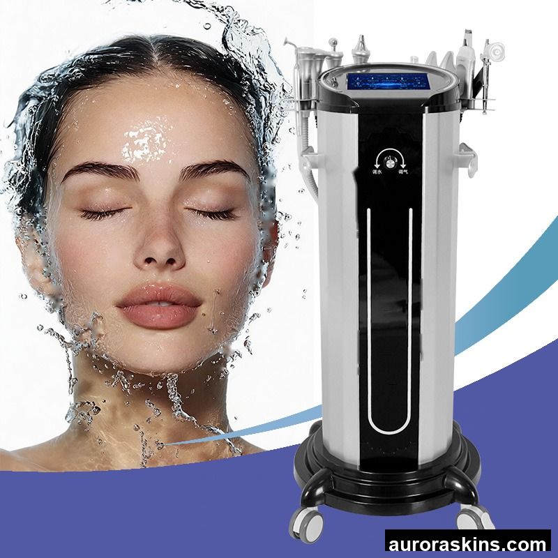 10 in 1 Small Bubble Facial Machine Blackhead Removal Oxygen Injection Cleansing Skin Care Crystal Microdermabrasion Oxyge Jet