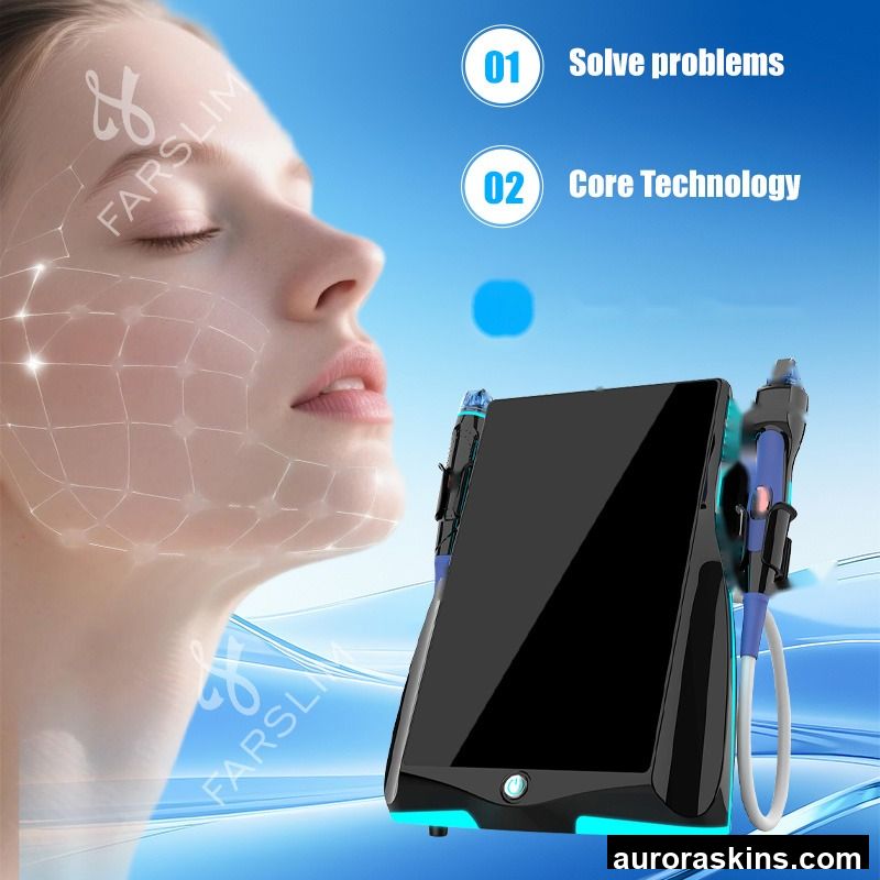 Cryo M9 Microcrystalline Anti Aging Winkle Removal Acne Scar Removal 2 Handles Ice Gold R1F Micro Microcrystalline Machine