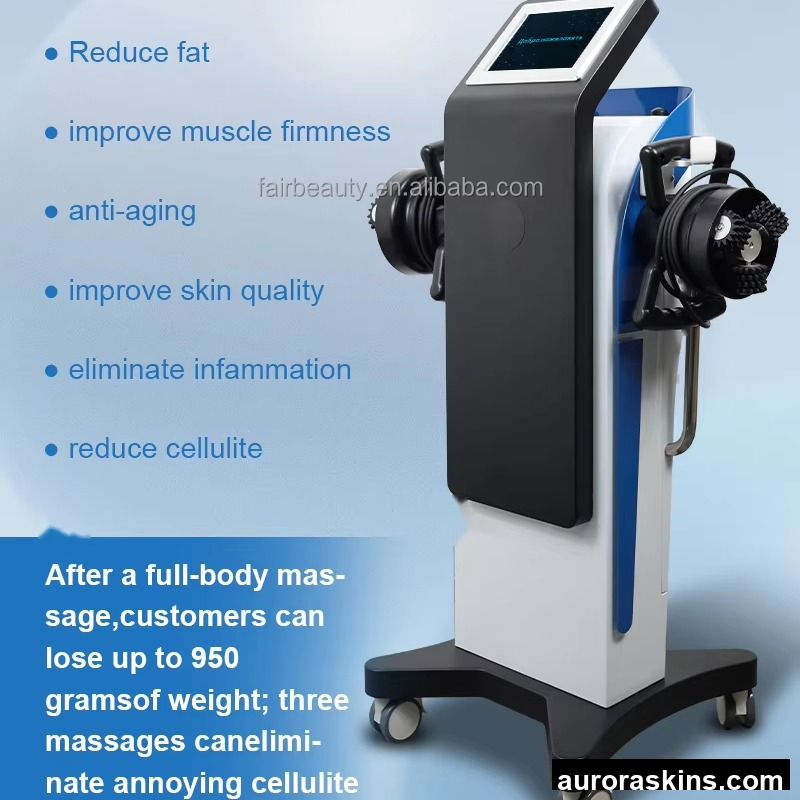 360 Degree Deep Tissue Massager Machine Fat Cellulite Body Slimming Inner Ball Roller Machine for Body Back Neck Shoulder Leg
