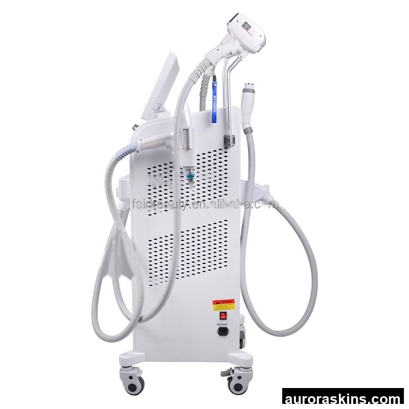 2026 Customized 4-in-1 Standing Hair Removal Machine Tattoo Removal Skin Lifting Rediofrequency US/IT/ZA/EU/AU/UK Plugs