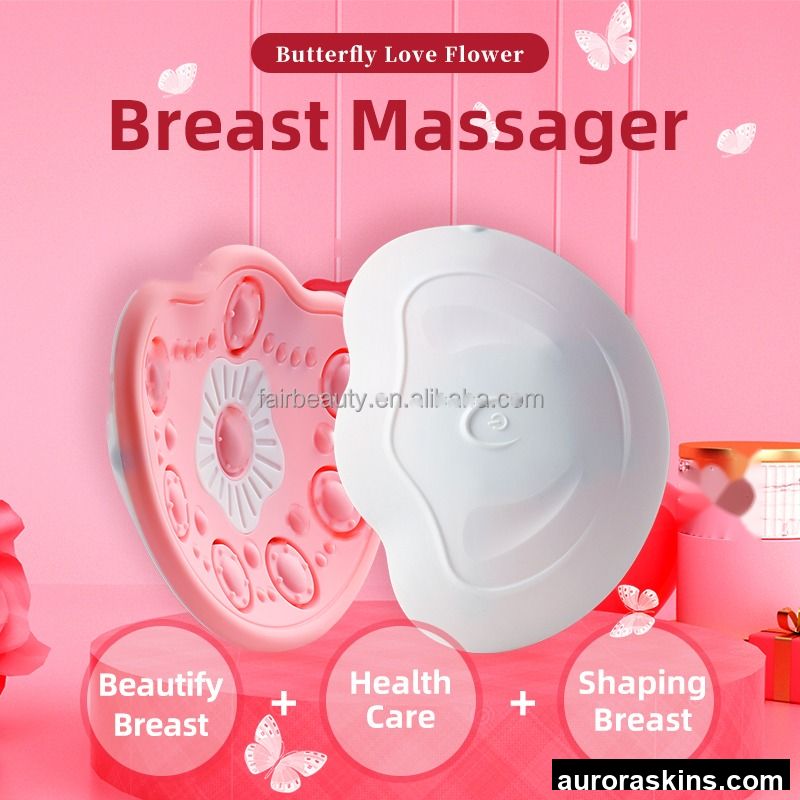 Breast Augmentation Firmer-Micro-Current Technology for Nipple Care and Natural Shaping, Wireless Remote Control Breast Massage