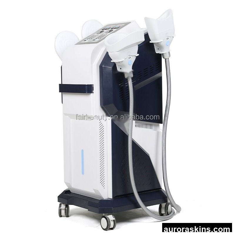 2026 Aurora Skins 2 in 1 Fat Freezing + Body Shaping 4 Handles Cryo Body Slimming Machine Magnetic Muscle Stimulator