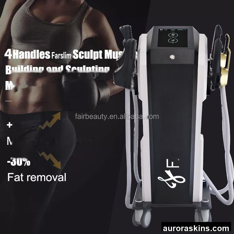 2025 Customized Home Use Muscle Massage Machine 4 Handle Body RF Butt Massager with 18 Tesla for Beauty Slimming & Fat Burning