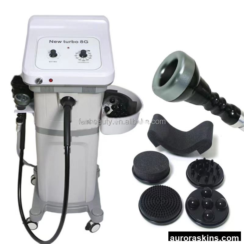 2in1 New Turbo 8G Vibrator with Vacuum Heat Handle Fat Vibrating Body Slim Fat Burner Beauty Device Vibration Lift Machine