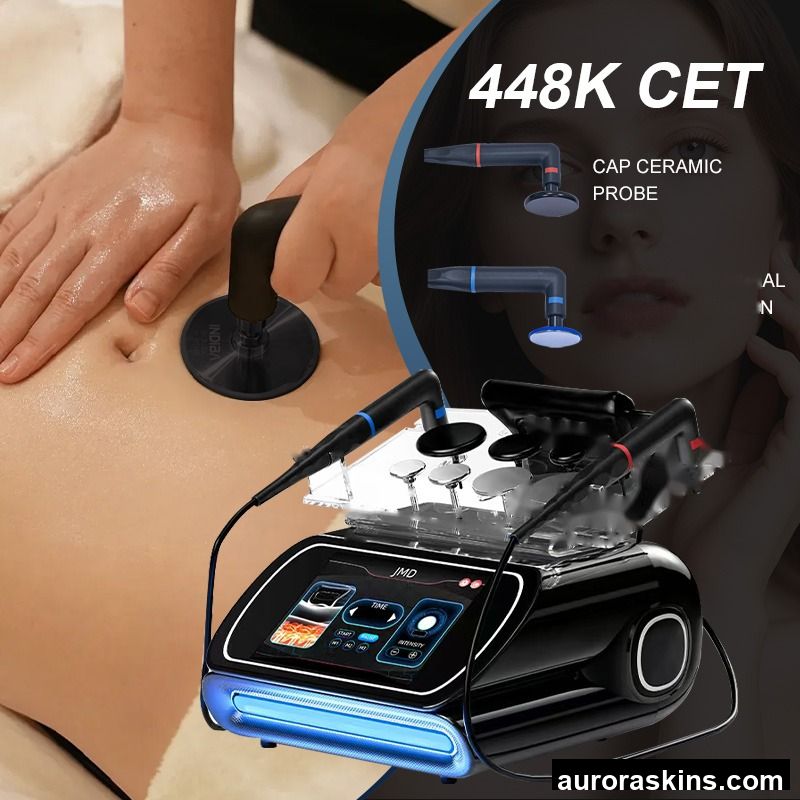 Portable 448KHZ Tecar Therapy Machine Cet Ret Frequency Body Skin Tightening Pain Relief Physical Therapy Beauty Equipment